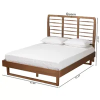 Lucie Wooden Platform Bed