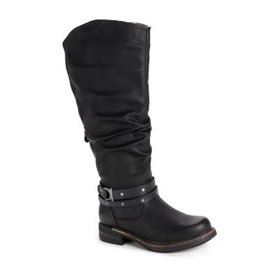 Muk Luks Womens Logger Victoria Flat Heel Winter Boots