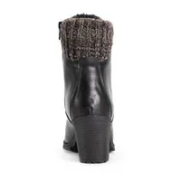 Muk Luks Womens Lacy Lori Stacked Heel Winter Boots