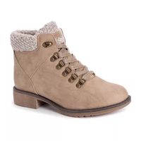 Muk Luks Womens Hiker Denali Stacked Heel Winter Boots