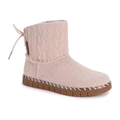 Muk Luks Womens Flexi Hoboken Flat Heel Winter Boots