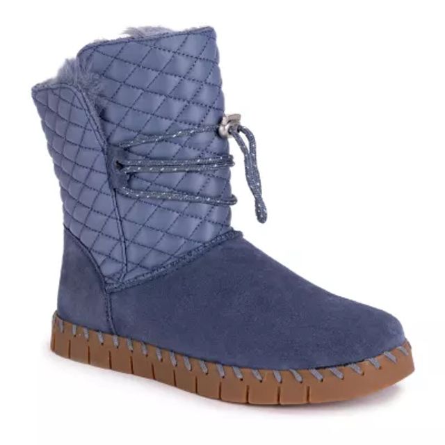 Muk Luks Womens Flexi New York Flat Heel Winter Boots