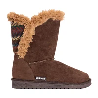 Muk Luks Womens Carey Flat Heel Booties