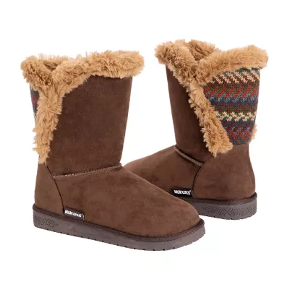 Muk Luks Womens Carey Flat Heel Booties