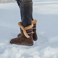 Muk Luks Womens Carey Flat Heel Booties