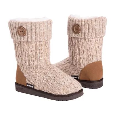 Muk Luks Womens Janet Flat Heel Winter Boots