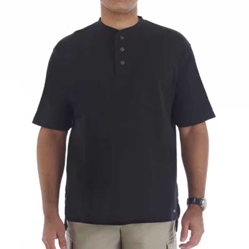 Smiths Workwear Mens Short Sleeve Regular Fit Henley Shirt