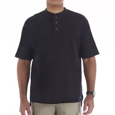 Smiths Workwear Mens Short Sleeve Regular Fit Henley Shirt