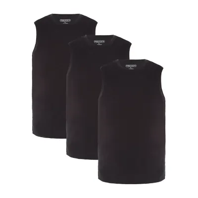 Smiths Workwear 3-Pack Mens Crew Neck Sleeveless Muscle T-Shirt