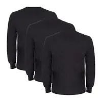 Smiths Workwear Mens 3 Pack Crew Neck Long Sleeve T-Shirt