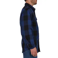 Smiths Workwear Mens Regular Fit Long Sleeve Flannel Shirt