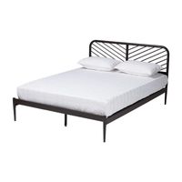 Dora Metal Headboard and Footboard Platform Bed