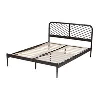 Dora Metal Headboard and Footboard Platform Bed