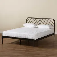 Dora Metal Headboard and Footboard Platform Bed