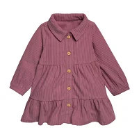 Gerber Baby Girls 2-pc. Long Sleeve Cuffed A-Line Dress