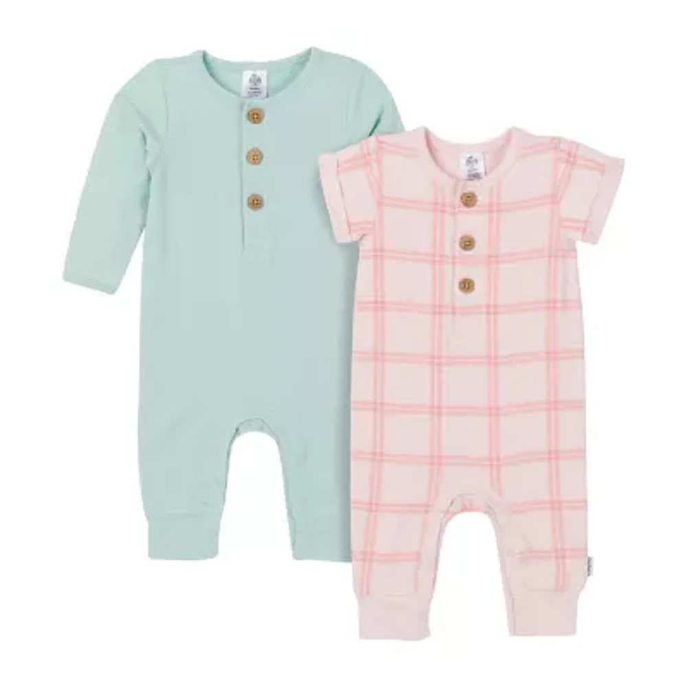 Gerber Baby Girls Long Sleeve 2-pc. Jumpsuit