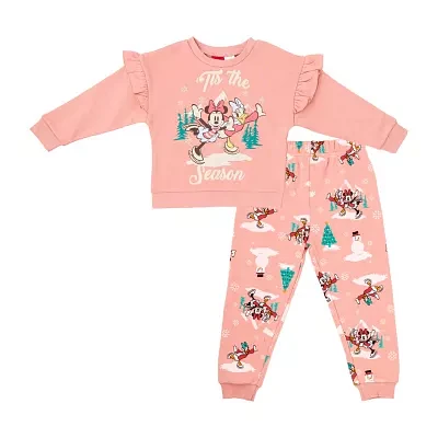 Baby Girls 2-pc. Minnie Mouse Pant Set