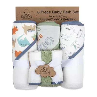 Baby Essentials 6-pc. Hooded Towel And Washcloth Set