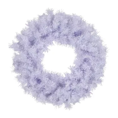 Northlight Icy White Spruce Unlit Indoor Christmas Wreath