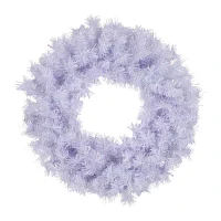 Northlight Icy White Spruce Unlit Indoor Christmas Wreath