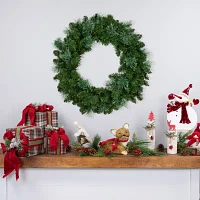 Northlight Cashmere Mixed Pine Unlit Indoor Christmas Wreath