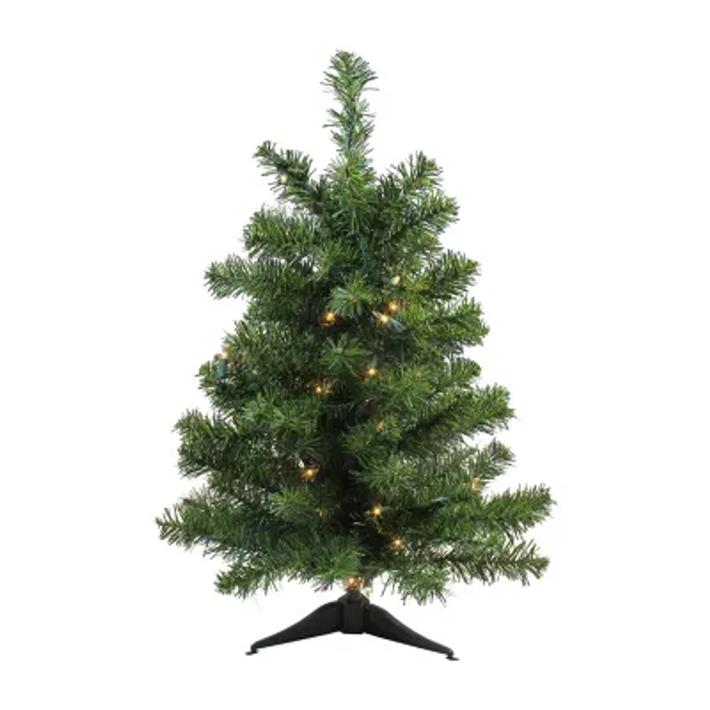 Northlight Pre Lit Canadian Pine 2 Foot Pre-Lit Pine Christmas Tree