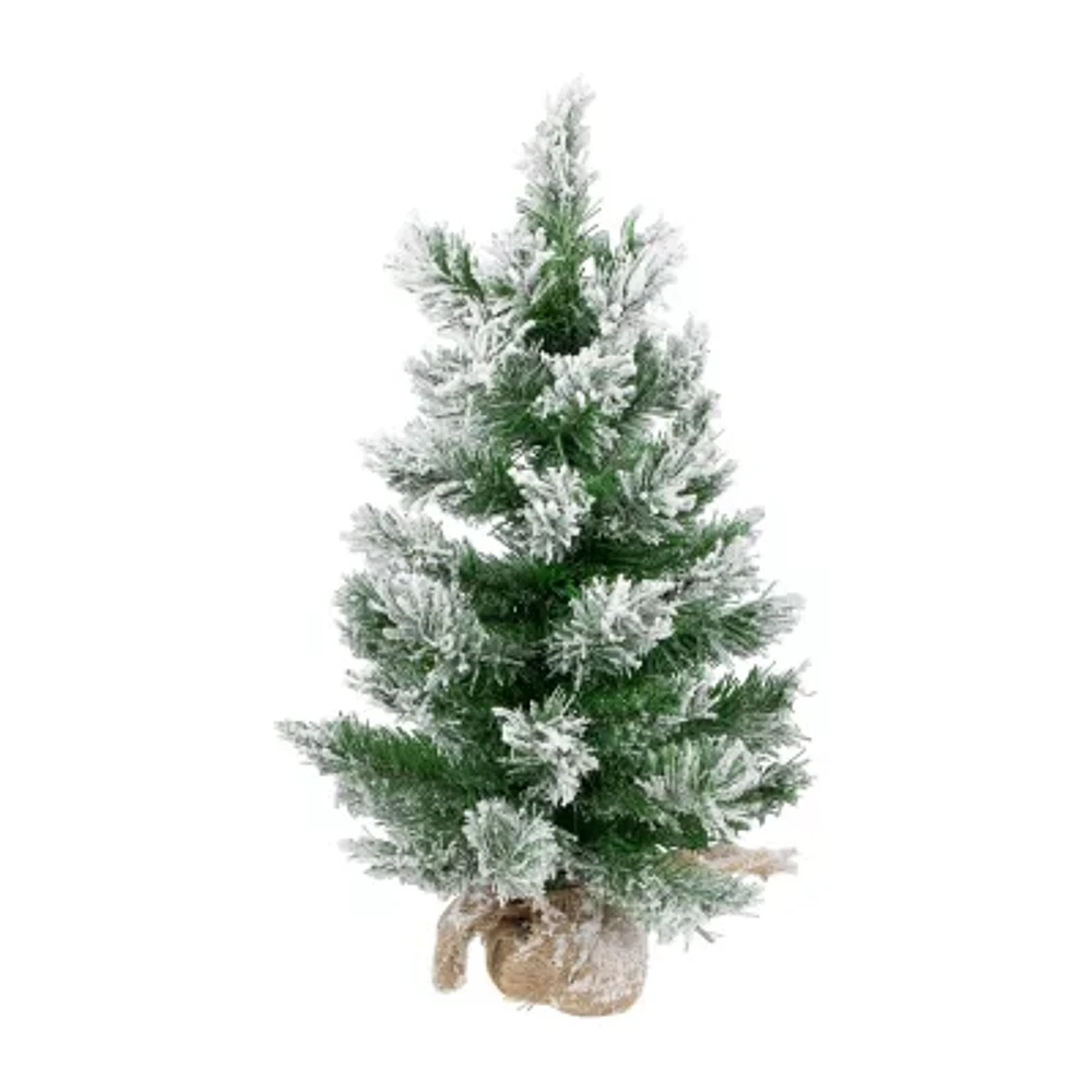 Northlight Pine Full Unlit 2 Foot Flocked Christmas Tree