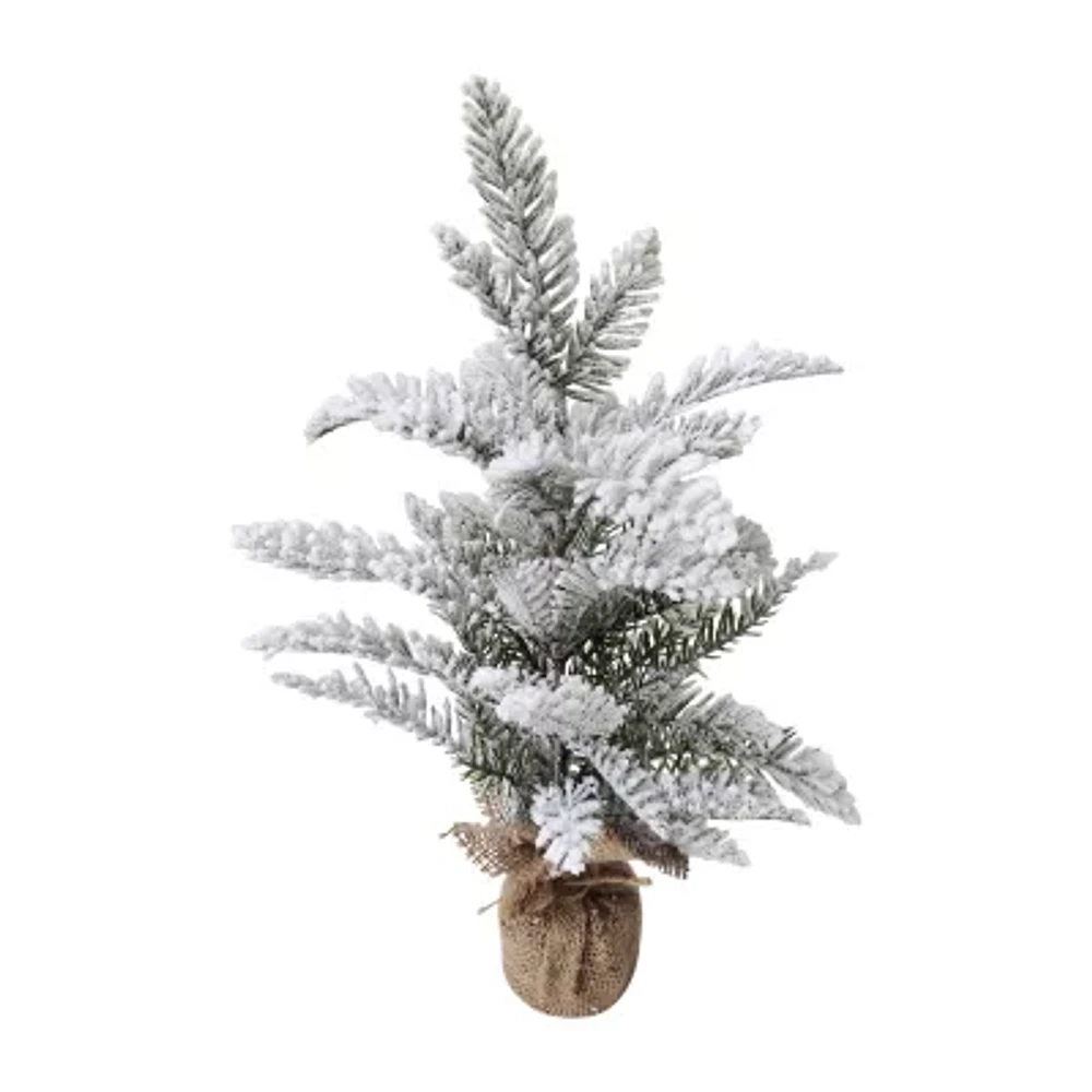 Northlight Heavily Pine 1 1/2 Feet Flocked Christmas Tree