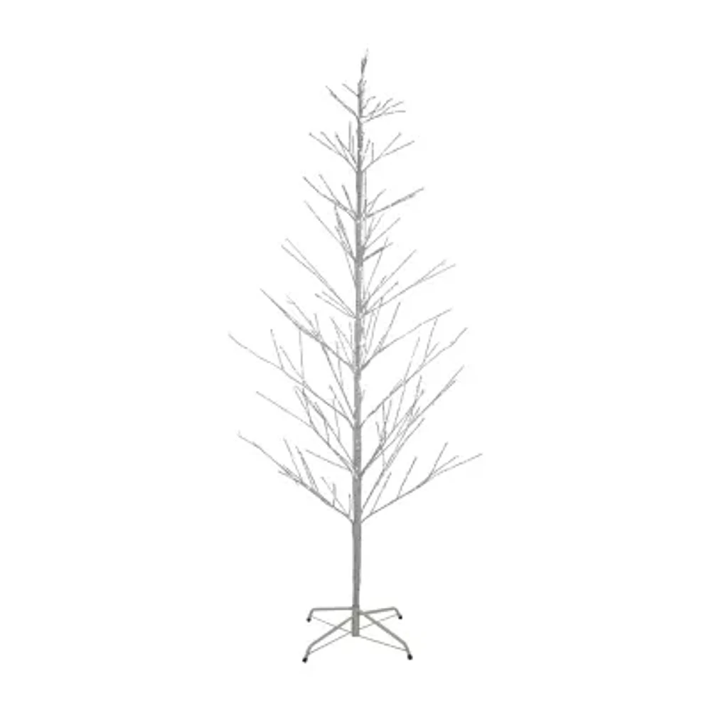 Northlight White Birch With White Lights 6 Foot Pre-Lit Birch Christmas Tree