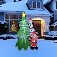 Northlight Santa Snowman And Penguin Outdoor Christmas Yard Art