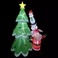 Northlight Santa Snowman And Penguin Outdoor Christmas Yard Art