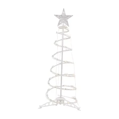 Northlight Clear Lighted Spiral Christmas Yard Art