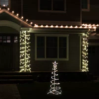 Northlight Clear Lighted Spiral Christmas Yard Art