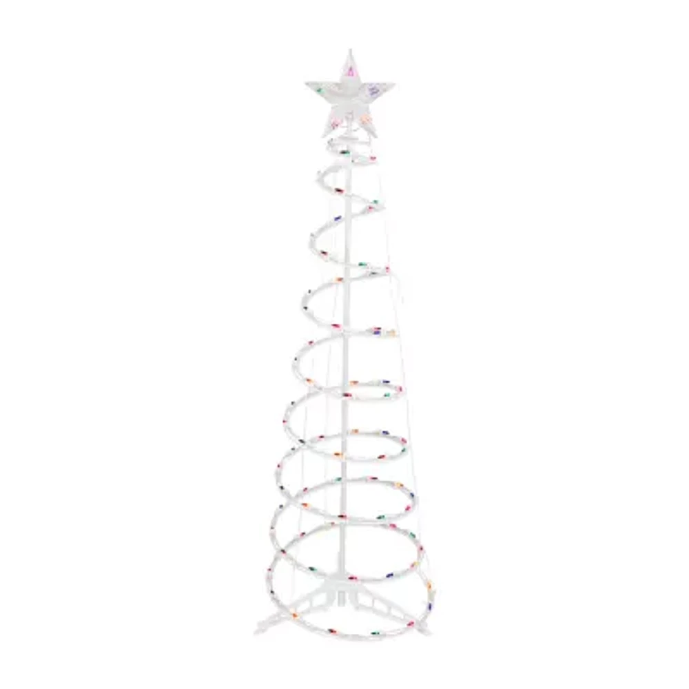 Northlight Multi Lighted Spiral Christmas Yard Art
