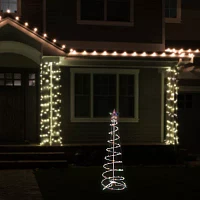 Northlight Multi Lighted Spiral Christmas Yard Art