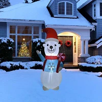 Northlight Polar Bear Lighted Christmas Outdoor Inflatable