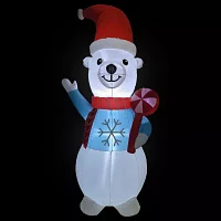 Northlight Polar Bear Lighted Christmas Outdoor Inflatable