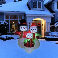 Northlight Snowman Family Christmas Inflatable