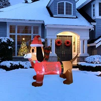 Northlight Dachshund Christmas Outdoor Inflatable