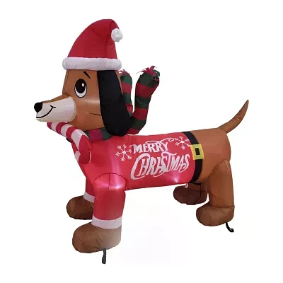 Northlight Dachshund Christmas Outdoor Inflatable