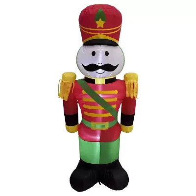 Northlight Clear Lighted Soldier Christmas Inflatable