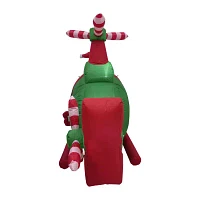 Northlight Santa With Helicopter Christmas Outdoor Inflatable