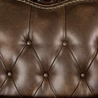 Somina Tufted Nailhead Trim Wingback Chair