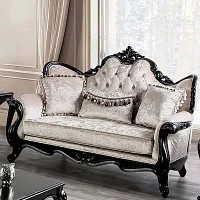 Raya Roll-Arm Upholstered Loveseat