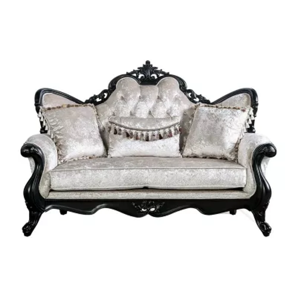 Raya Roll-Arm Upholstered Loveseat