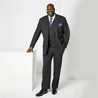 Shaquille O’Neal XLG Big and Tall Black Stretch Suit Jacket