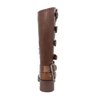 Yoki Womens Sarki Stacked Heel Cowboy Boots