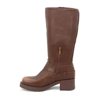 Yoki Womens Sarki Stacked Heel Cowboy Boots
