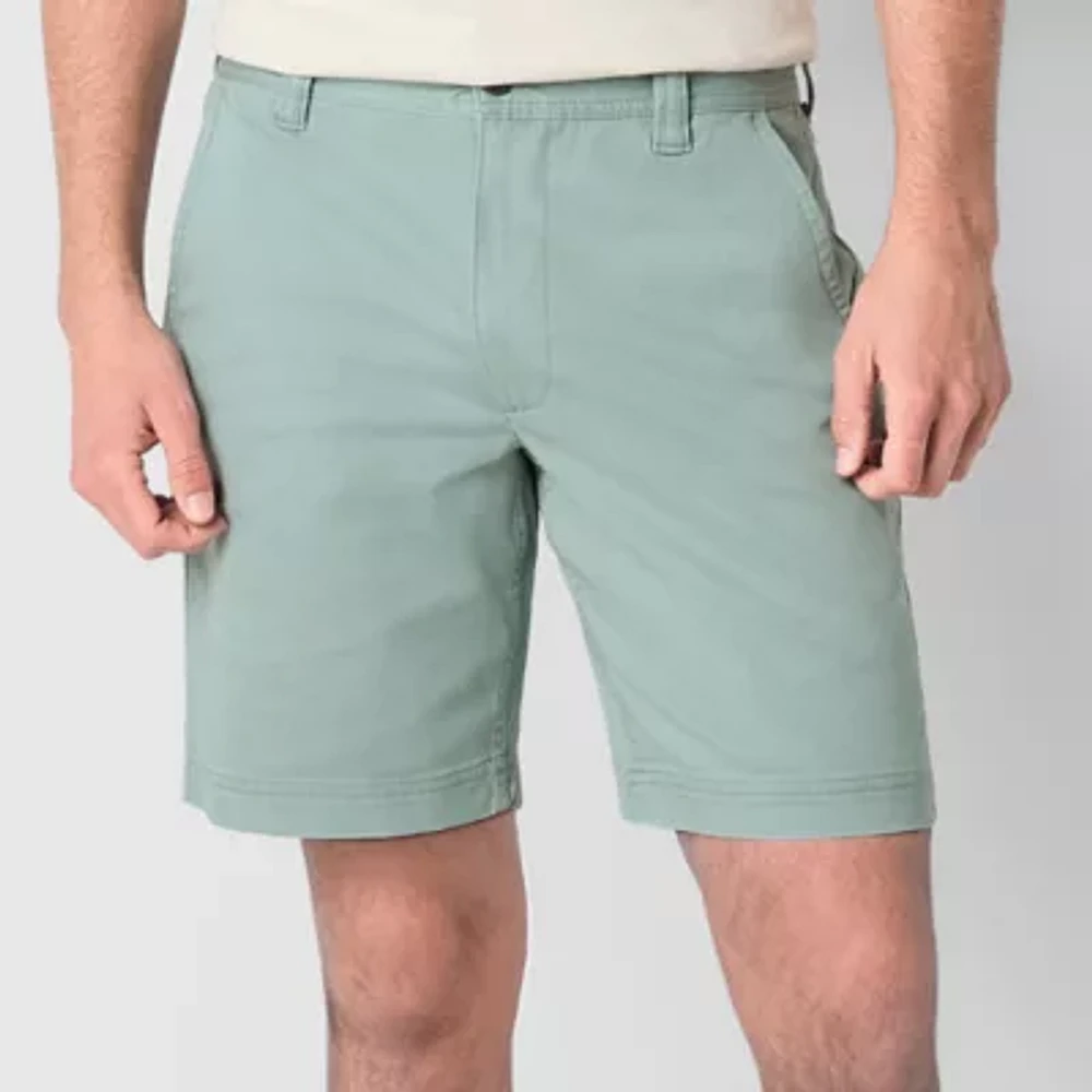 St. John's Bay Mens 9" Mid Rise Stretch Fabric Chino Short