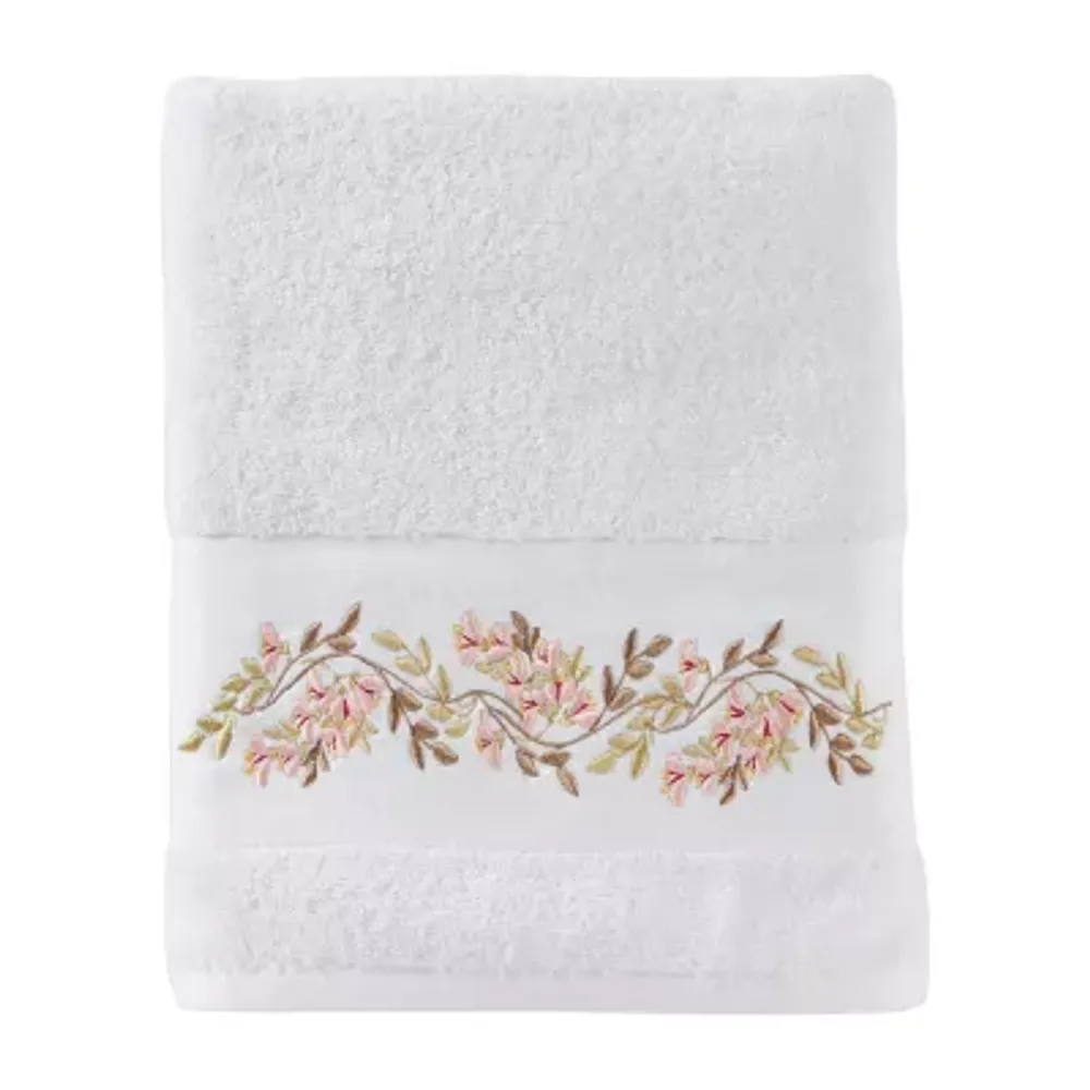 Saturday Knight Misty Floral Embroidered Bath Towel